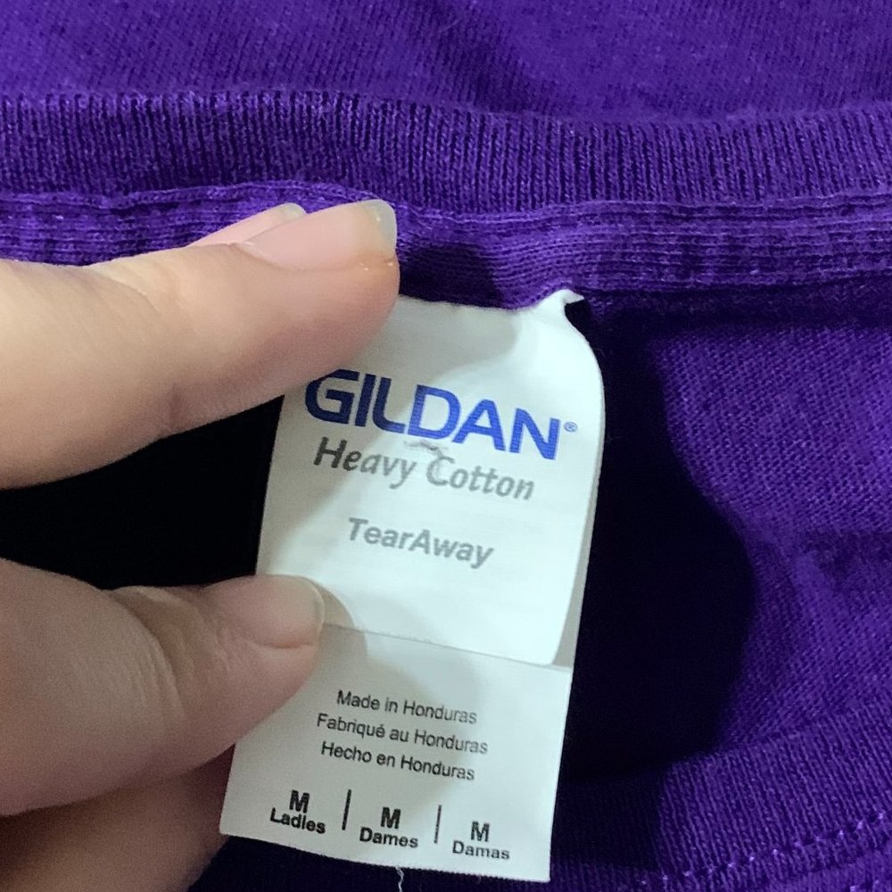 Gildan Dark Purple Halloween T-shirt Women's Medium - Picture 2 of 6